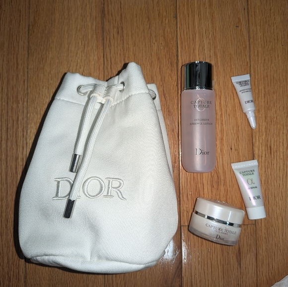 NEW CHRISTIAN DIOR CAPTURE TOTALE CELL BUCKET POUCH MINI SET - Picture 2 of 4